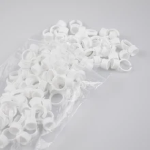 200 шт/партия, расширяющее кольцо для ресниц, чашка, пигменты татуировки, кольцевые чашки, набор тату оборудование, пигментный держатель, контейнер