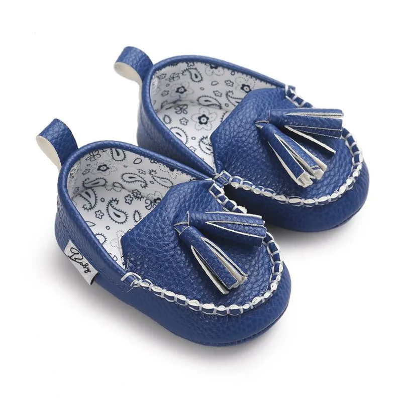 

Newborn Baby Boy Girl Soft Sole Crib Shoes Leather Sneaker Infant Toddler Casual Slip-On Shoes 0-18M Anti-slip