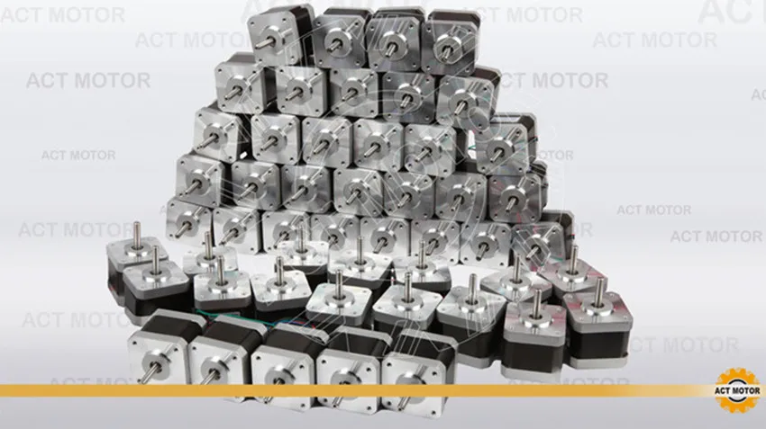 

Free Ship From Germany! ACT 60PCS Nema17 Stepper Motor 17HS4417 2Phase 56oz-in 40mm 1.7A CE ROSH ISO 3D Printer High Quality