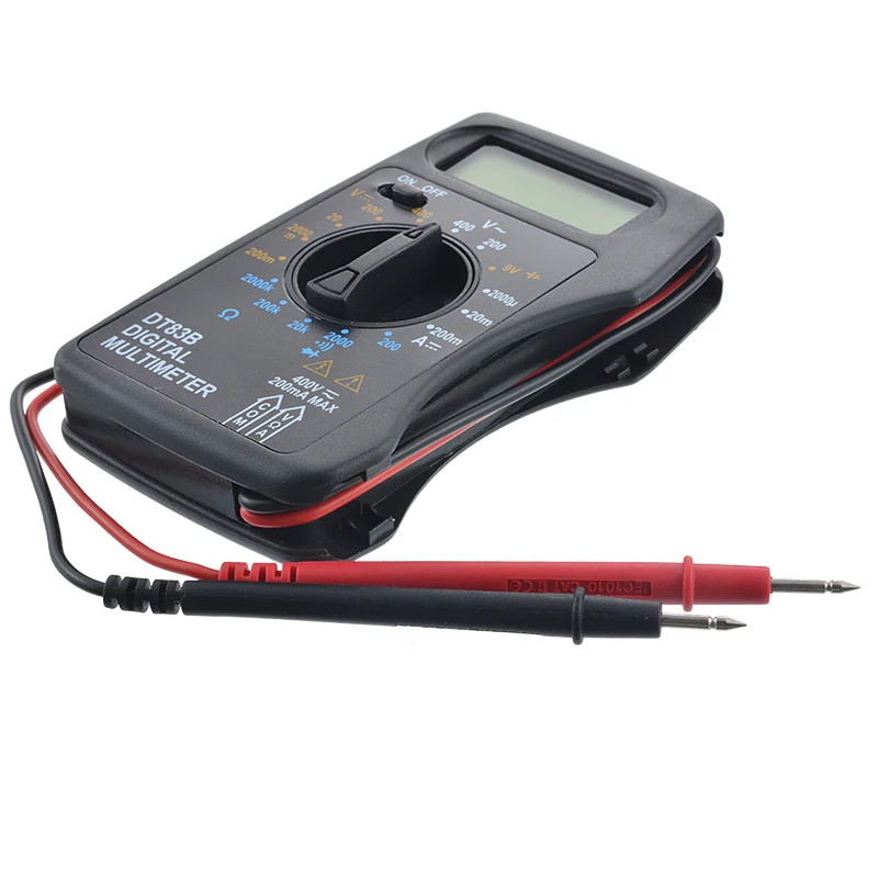 DT83B Pocket Digital Multimeter Ammeter Voltmeter DC/AC Ohm Voltage Multi Current Meters Tester Electrical