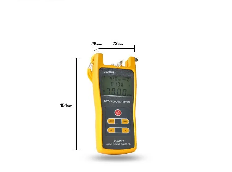 Оптоволоконный мультиметр-50~+ 26dBm JW3208C Ручной оптический измеритель мощности с JW3109 оптический светильник источник 1310/1550nm