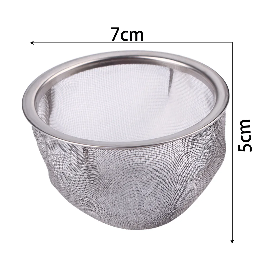 2 Piece Tea Mesh Infuser Reusable Tea Strainer Teapot Stainless Steel Loose Tea Leaf Spice Filter Drinkware Kitchen Accessories