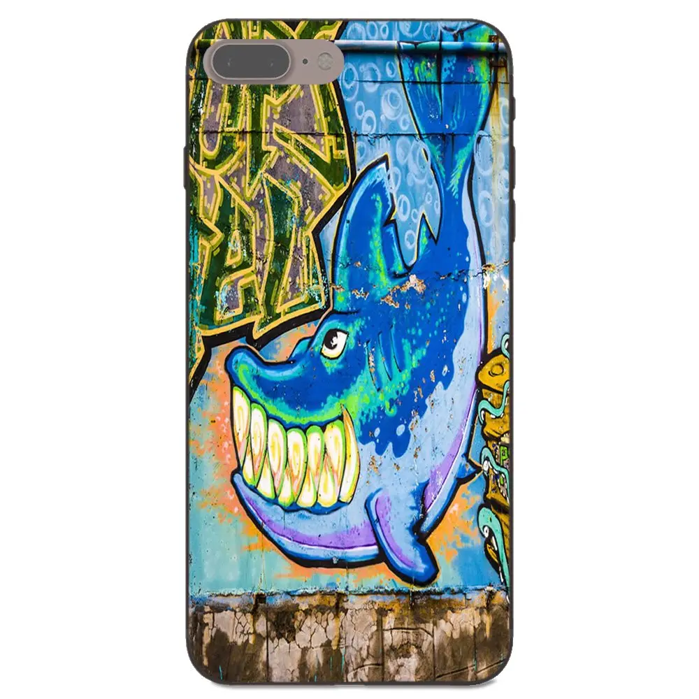 Чехол с рисунком рыбы акулы для Samsung Galaxy A3 A5 A6 A6s A7 A8 A9 Star Plus 2016 2017 2018 Мягкий