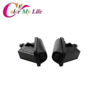 

Color My Life Car ABS Fan Shaped Water Spray For Ford Focus 2 3 4 Sprinkler Head Refires Special Wiper Spray Jet Washer