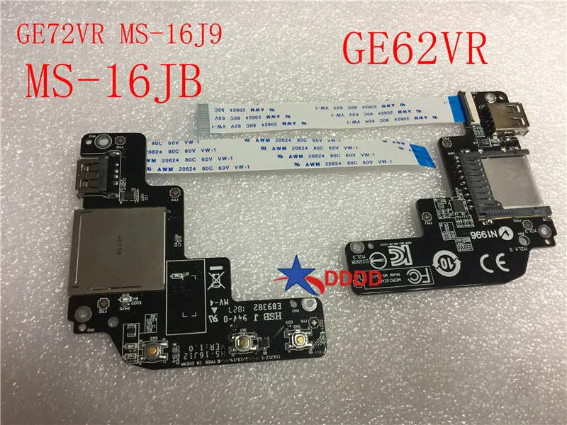 Original switch BOARD USB BOARD FOR MSI ge72vr GE62VR GP62VR GP72VR MS-16JB2 MS-16J92 MS-16JB MS-16J9 100% working perfect