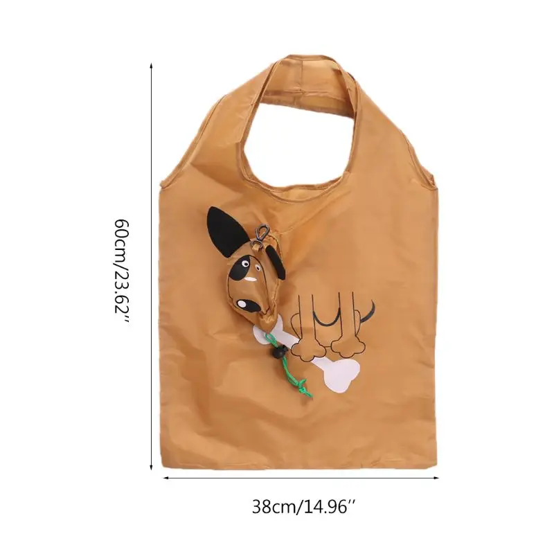 

Cartoon Dog Foldable Folding Shopping Recycle Carrier Tote Reusable Eco Bag