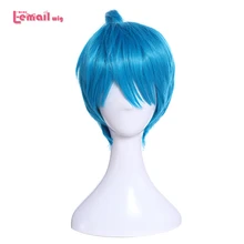 L-email парик Лидер продаж inside out Happy Косплей парики 30 см/11,81 дюйма короткие синие термостойкие синтетические волосы Perucas Косплей парик