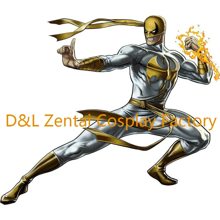 Бесплатная доставка DHL Ultimate X men Железный кулак костюм супергероя зентай Косплей
