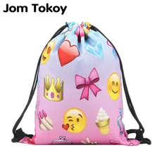 Новая мода для женщин рюкзак 3D печать путешествия softback mochila школьников drawstring сумка мужские рюкзаки