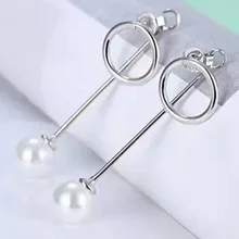 Серьги-капельки из натурального белого жемчуга, 925 пробы, серебро, женские положительные Круглые светящиеся звезды любимого магического оружия, артефакты