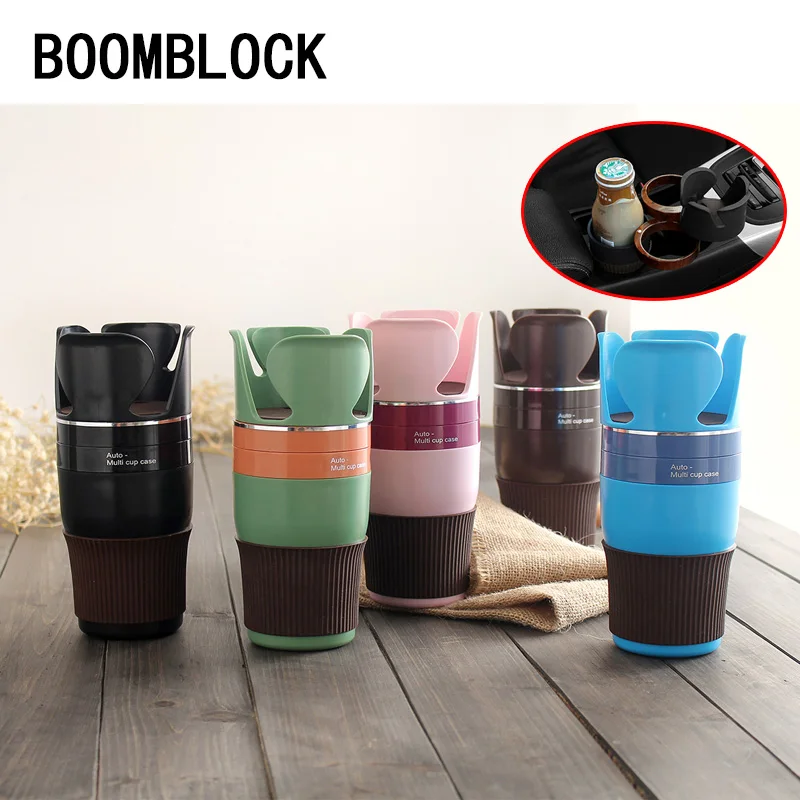 

BOOMBLOCK Auto Multifunctional Car Styling Drink Holder For BMW Lada Toyota Honda VW Mercedes Volvo Audi Nissan Opel Hyundai Kia