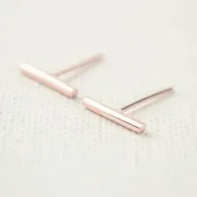 10 шт./лот, простой дизайн, крошечные серьги-гвоздики для женщин, милая серьга в виде стержня, женские серьги-гвоздики, модное ювелирное изделие, ED079