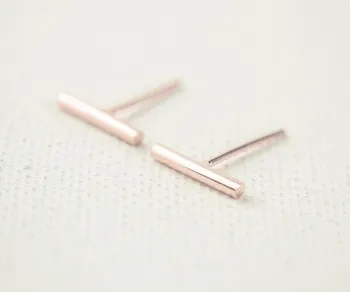 

10pcs/lot Simple Design Tiny Bar Stud Earrings for Women Cute Bar Earring Stud Women Earrings Fashion Jewelry ED079
