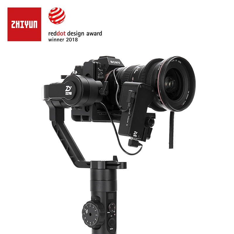 Zhiyun Crane 2 с сервоприводом для непрерывного изменения фокусировки камеры 3-осевой портативный монопод с шарнирным замком Камера стабилизатор для всех моделей беззеркальная камера DSLR - Цвет: crane 2