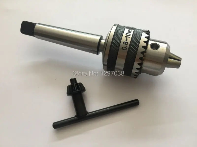 

1PCS Spanner locking drill chuck (0.8-10)B12 and 1pcs MT2 1-10mm Connecting rod combination , lathe, machining cente