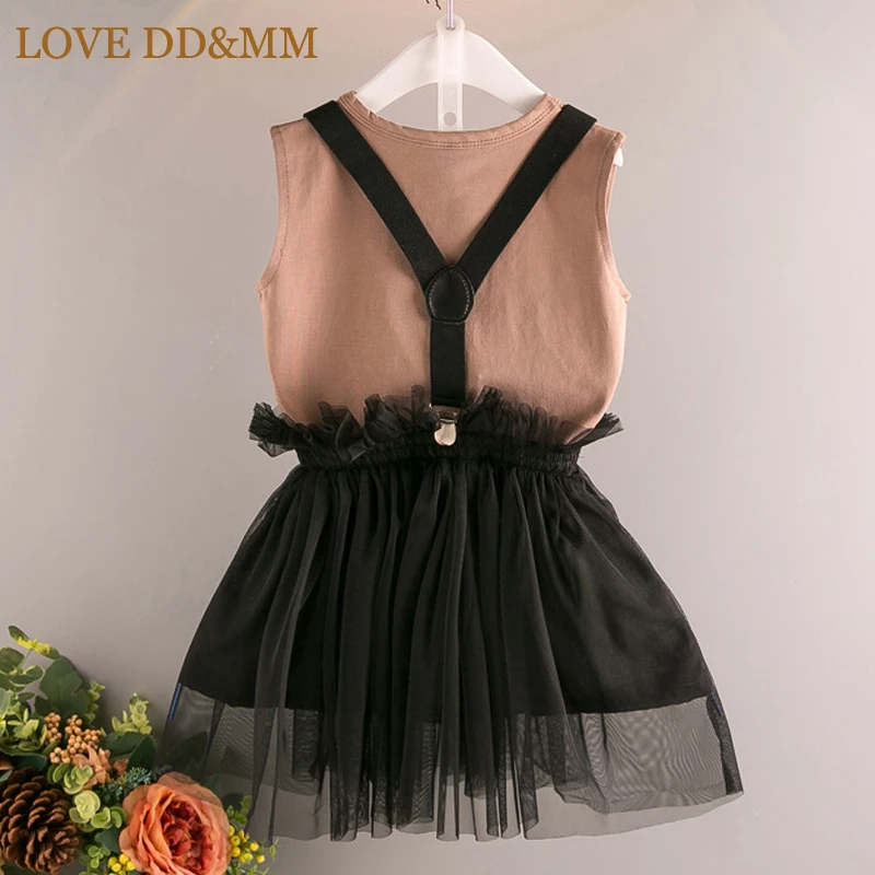 LOVE DD& MM/комплекты одежды для девочек г. Новая летняя футболка с рисунком для девочек+ Милая Пышная юбка принцессы