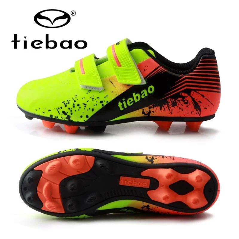 TIEBAO Professional футбольные шипованные бутсы дети Спорт на открытом воздухе FG & HG подошвы кроссовки конкурс Футбол Сапоги EU 33-36
