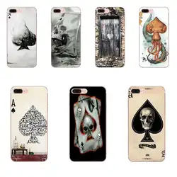 Мягкий чехол для телефона Ace Of Spades Poker Card для Galaxy A3 A5 A7 A8 A9 A9S On5 On7 Plus Pro Star 2015 2016 2017 2018