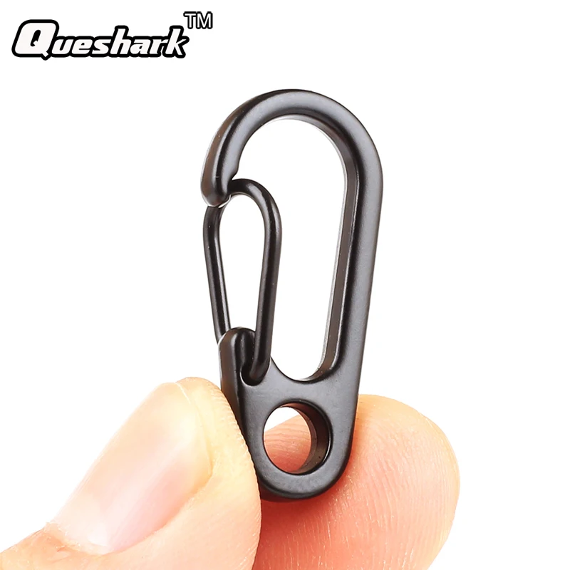 

10Pcs Spring Buckle Snap Alloy Nickel-free Plating Mini Key Chain Ring Clip Carabiner Bottle Hook Paracord Outdoor Travel Kits