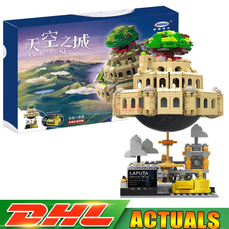 

XingBao 05001 1179Pcs Genuine Creative MOC Series Building Blocks The City in The Sky Set Educational Bricks Model Toys
