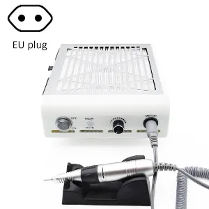 EU Plug LKE 30000 об/мин, 2 в 1, профессиональный пылесос для удаления пыли с ногтей, дрель для маникюра, пилочка для педикюра, аппарат для дизайна ногтей - Цвет: EU Plug