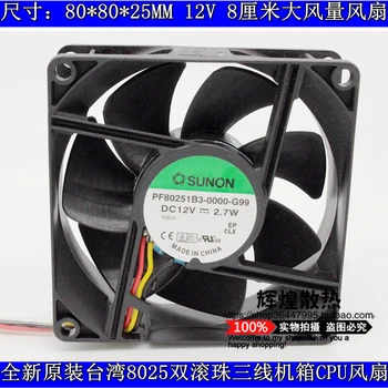 

brand new SUNON PF80251B3-0000-G99 8025 12v 2.7W 8CM cooling fan