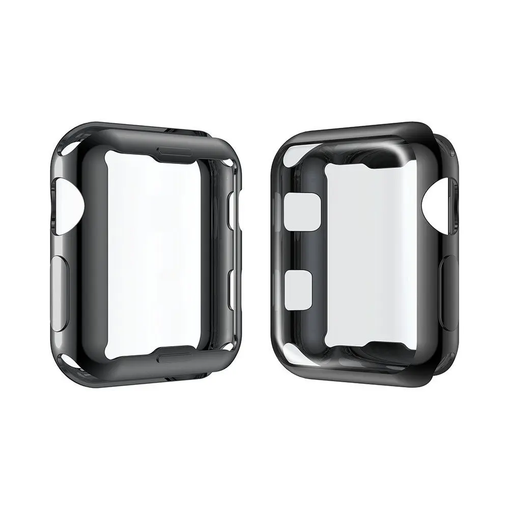 Для Apple Watch чехол 38 мм 42 серия 3 2 1 стекло полное покрытие 3D закругленные края