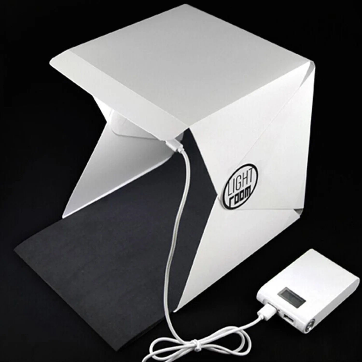 

Gosear Portable Foldable Mini LED Photo Studio Shooting Photography Light Box Tent with 2PCS Backdrops Micro USB Cable