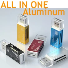 smart All in one card reader /Multi in 1 card reader SD/SDHC,MMC/RS MMC,TF/MicroSD,MS/MS PRO/MS DUO,M2 card reader Wholesale