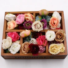 10pcs Cvetoče potonike svilene umetne rože za poročno zabavo Okrasitev domače sobe Poročni klobuki Dodatki Ročno obrt