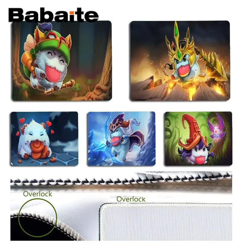 Babaite простой дизайн Poro League Of Legends высокоскоростной новый коврик для мыши геймер