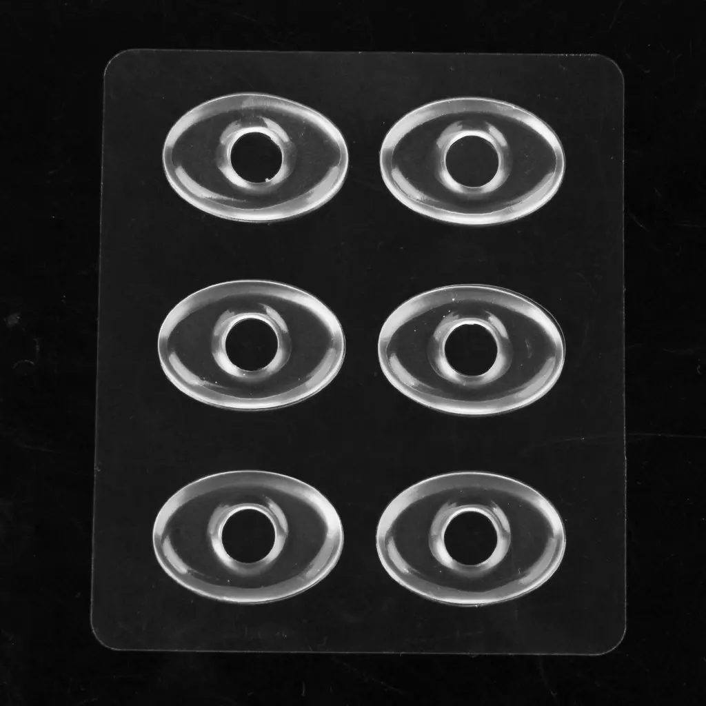 

BEST New 6pcs Round Gel Corn Rings Cushions Pads Corn Caps Corn Remover Set---Clear
