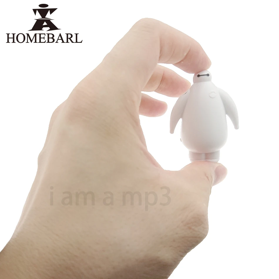 HOMEBARL Большой Герой 6 Baymax Мини мультфильм mp3 плееры с Micro SD/TF слот для карты слушать узнать Малыш Дети ребенок детство подарок