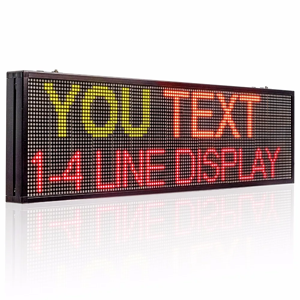 

40inch LED Signs RGY 3Color Programmable Advertising Display Board Scrolling Message for Coffee Bar KEBAB restaurant toy store