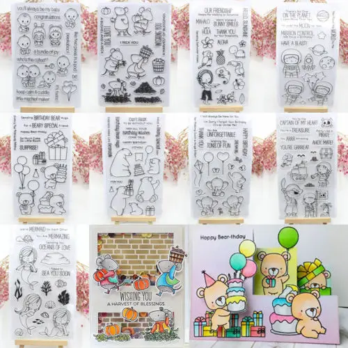 

Rubber Clear Stamp Frame For Scrapbooking Diary Album Paper DIY Cute Creative Home Use Small Silicone