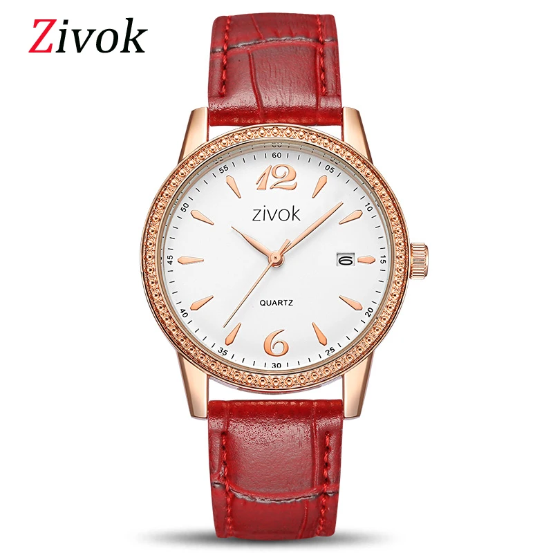 

Red Leather 2018 Fashion Wrist Women Watches Relogio Feminino Ladies Lovers Watch Women Clock Hour Time Reloj Mujer Kol Saati
