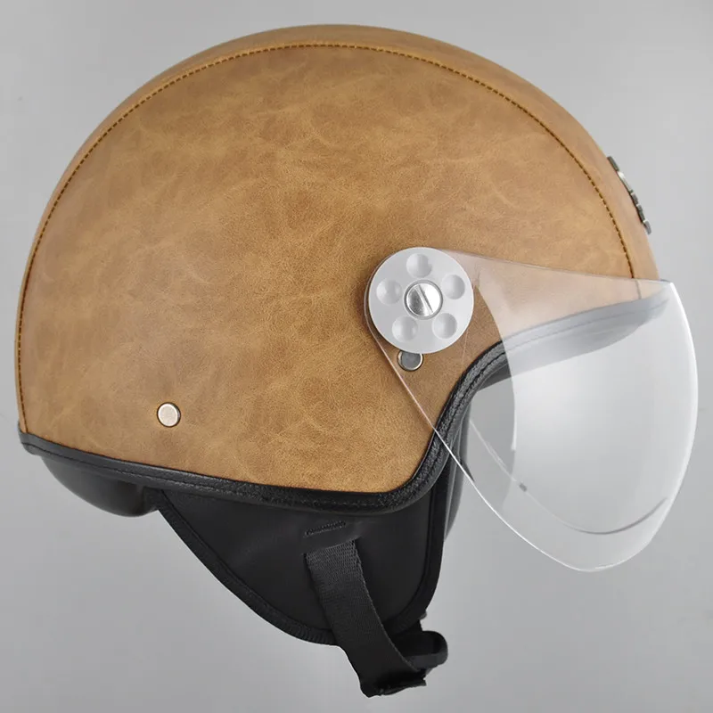 

2019 black Top hot 3/4 helmet motorcycle helmet half helmet open face helmet casque motocross SIZE: M L XL,Capacete