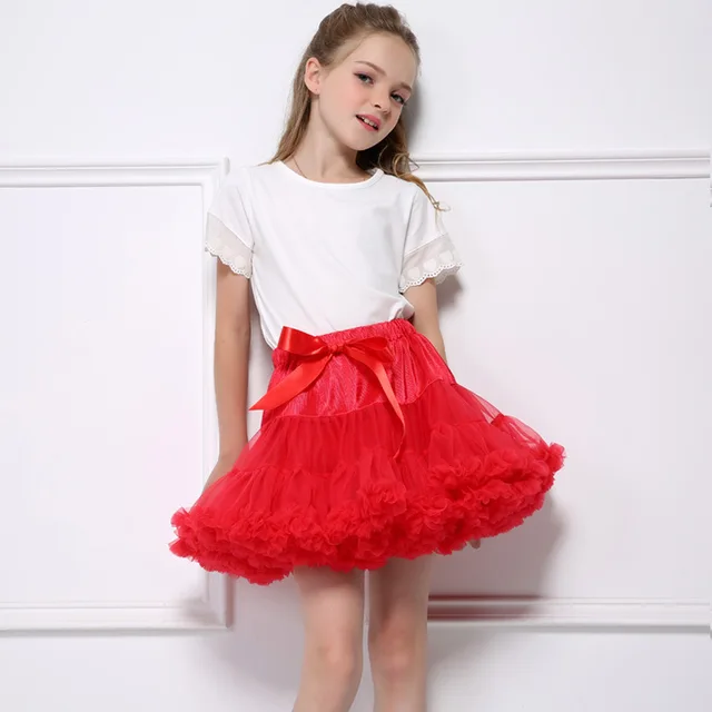 Hot Fashion Baby Girls Tutu Skirts Princess Pettiskirt Solid Color