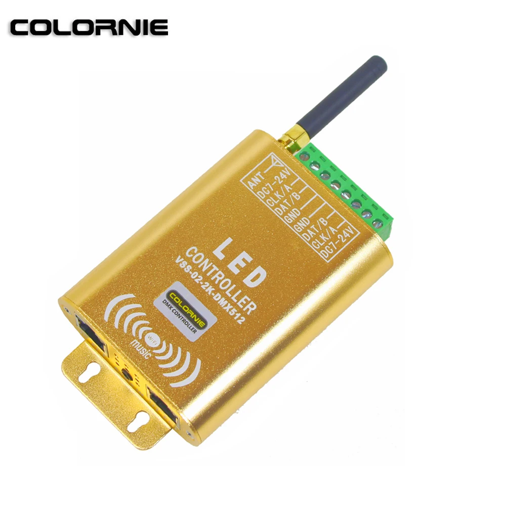 Wi Fi музыкальный контроллер SPI 2048 пикселей светодиодный цифровой адресный для