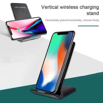 

10W Wireless Charger for iPhone X S XR 8 For Samsung S9 S10 e Fast Wireless Charging Dock Station Phone Charger for Xiaomi redmi