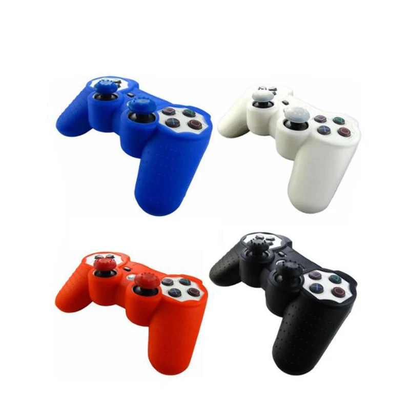 

For Sony PlayStation PS2 For PS3 Controller Protection Skin Shell Silicone Rubber Gamepad Joypad Protective Cover Case