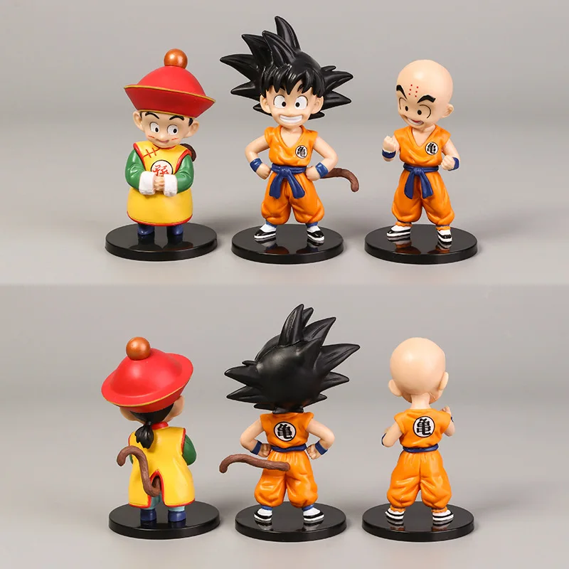 HOT Dragon Ball Z Goku PVC Figures Toy 1pcs PVC Anime Figure DBZ Collection Model Son Goku Super SaiYan Mark Karin Gotenks