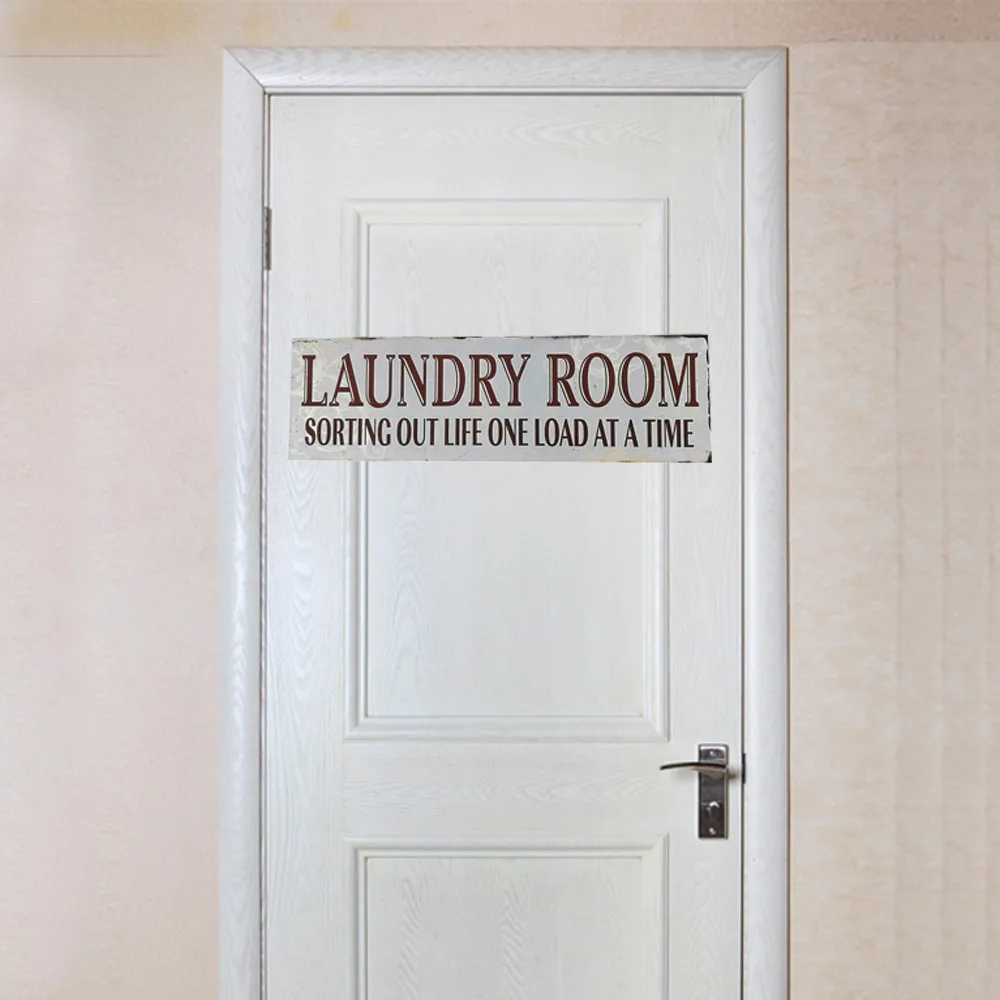

Wooden Laundry Room Wall Door Hanging Sign Plaque Pendant Prompt Decoration sorting out life one load at a time