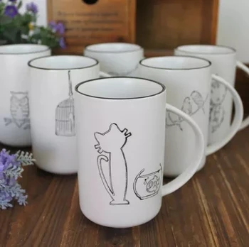 

Drinkwaer Coffee cup juice cup abstract ceramic cups lovers mugs Free shipping