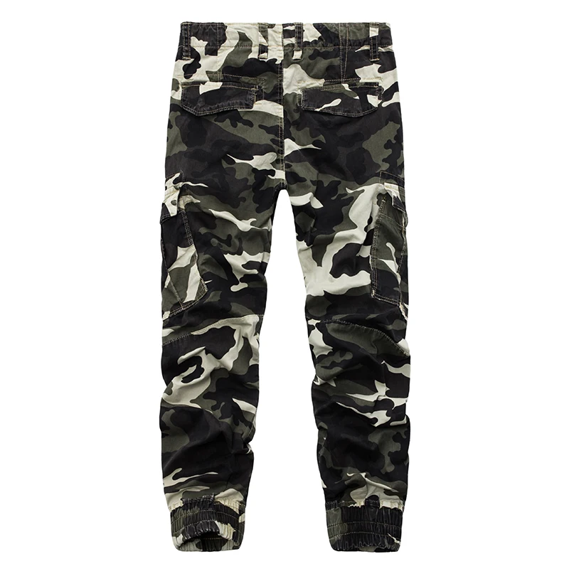  2019 Fashion Spring Mens Tactical Cargo Joggers Men Camouflage Camo Pants Army Military Casual Cott