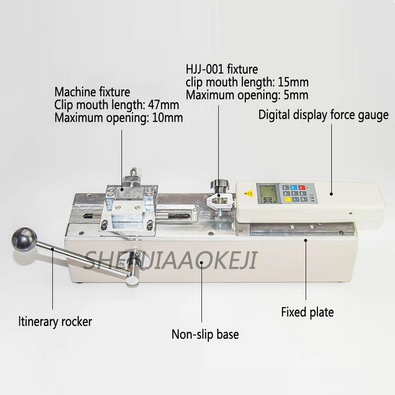 manual tensile testing machine Horizontal digital display force gauge test bench Harness terminal pull tester 1pc