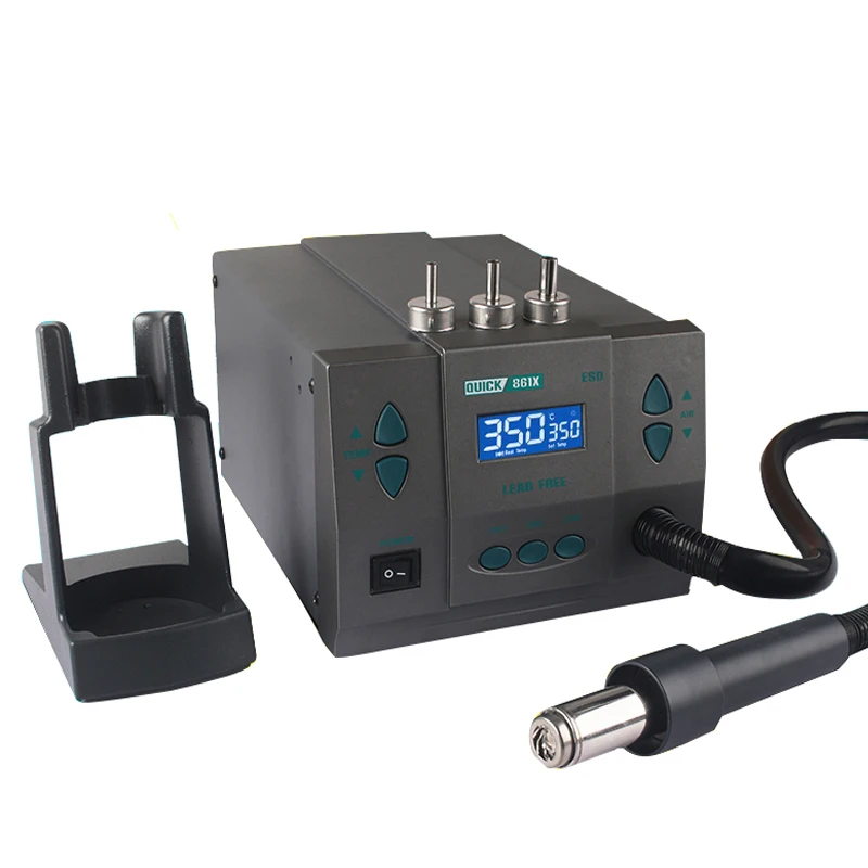 

861DW Upgraded Version Quick 861X Lead-free Hot Air Gun Soldering Station 1300W High Power Rotating Wind For Phone PCB Repair