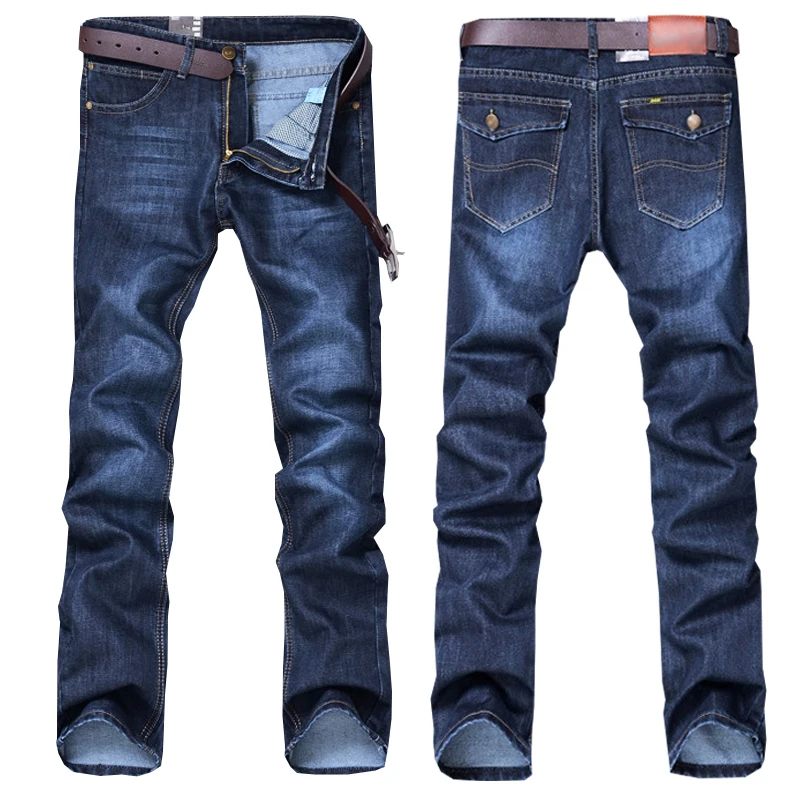 Men s famous brand jeans men Fashion elasticity men s straight jeans high quality Comfortable male
