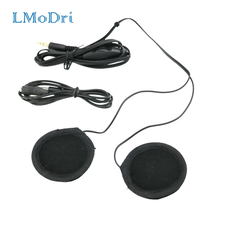 

LMoDri Motorcycle Helmet Headset Speakers 3.5mm jack Earphone Headphone Speaker for Motorbike Helmets Interphone MP3/GPS