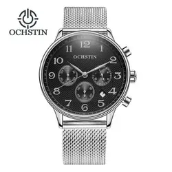 Reloj Hombre Мода 2018 г. хронограф спортивные мужские часы лучший бренд класса люкс Полный сталь кварцевые часы Relogio Masculino подарок